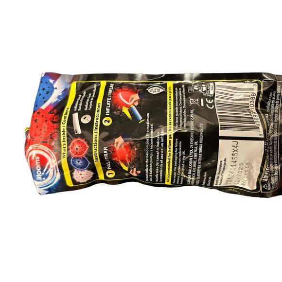 Illooms bundle of 5 packs Patriotic Light Up Balloons 15 Balloons Total - Picture 4 of 10